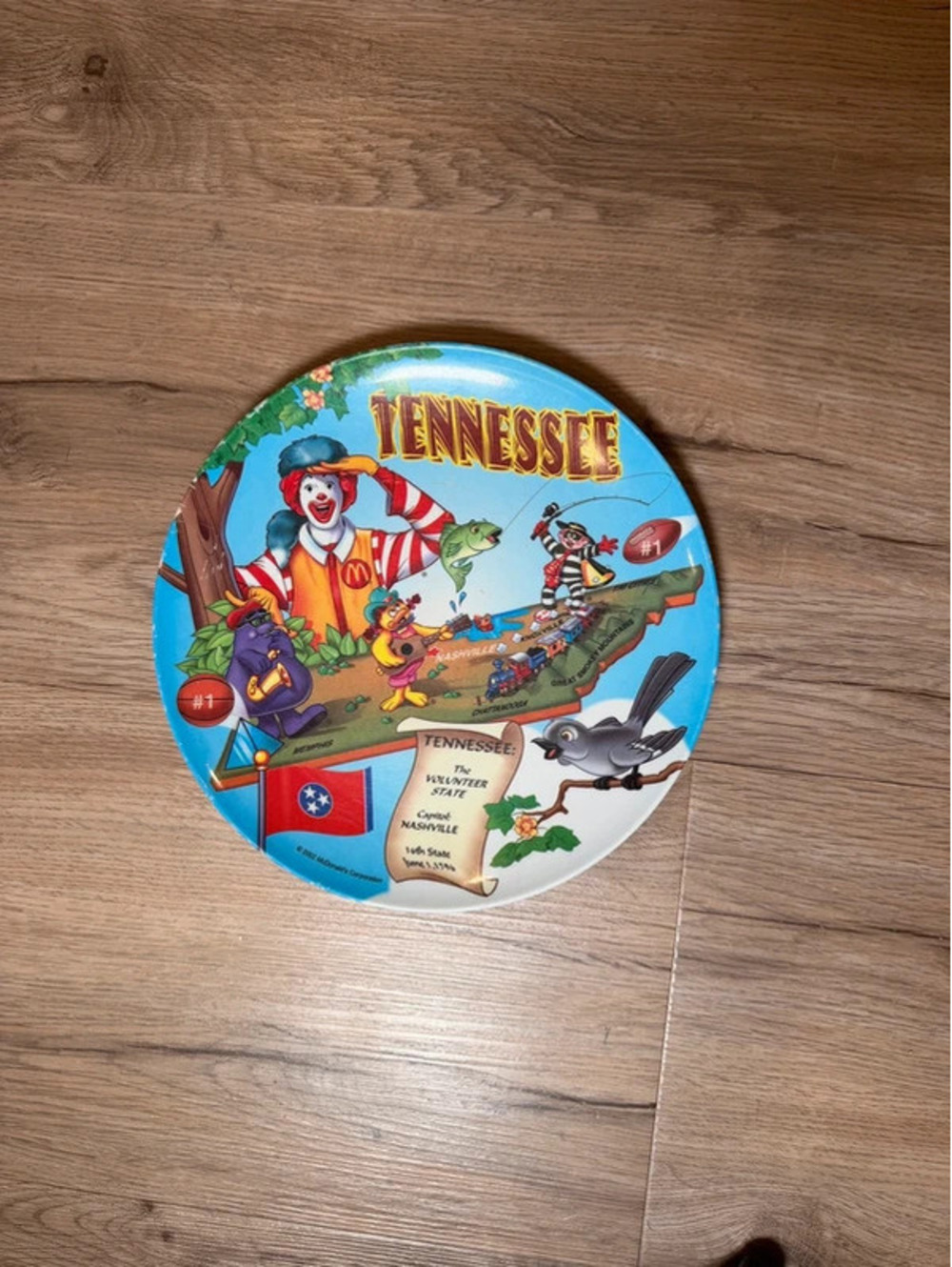 Vintage McDonalds Tennessee Plate